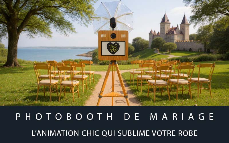 Photobooth de mariage : l’animation chic qui sublime votre robe