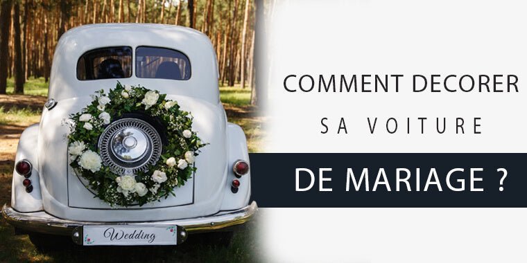 décoration voiture mariage