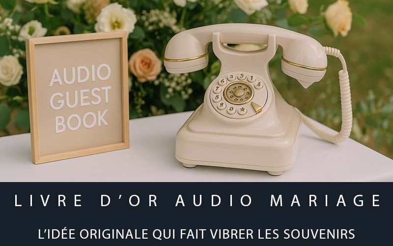Livre d’or audio mariage : l’idée originale qui fait vibrer les souvenirs