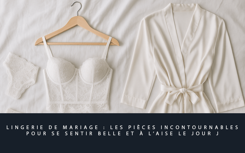 Lingerie de mariage : les pièces incontournables pour se sentir belle et à l’aise le jour J