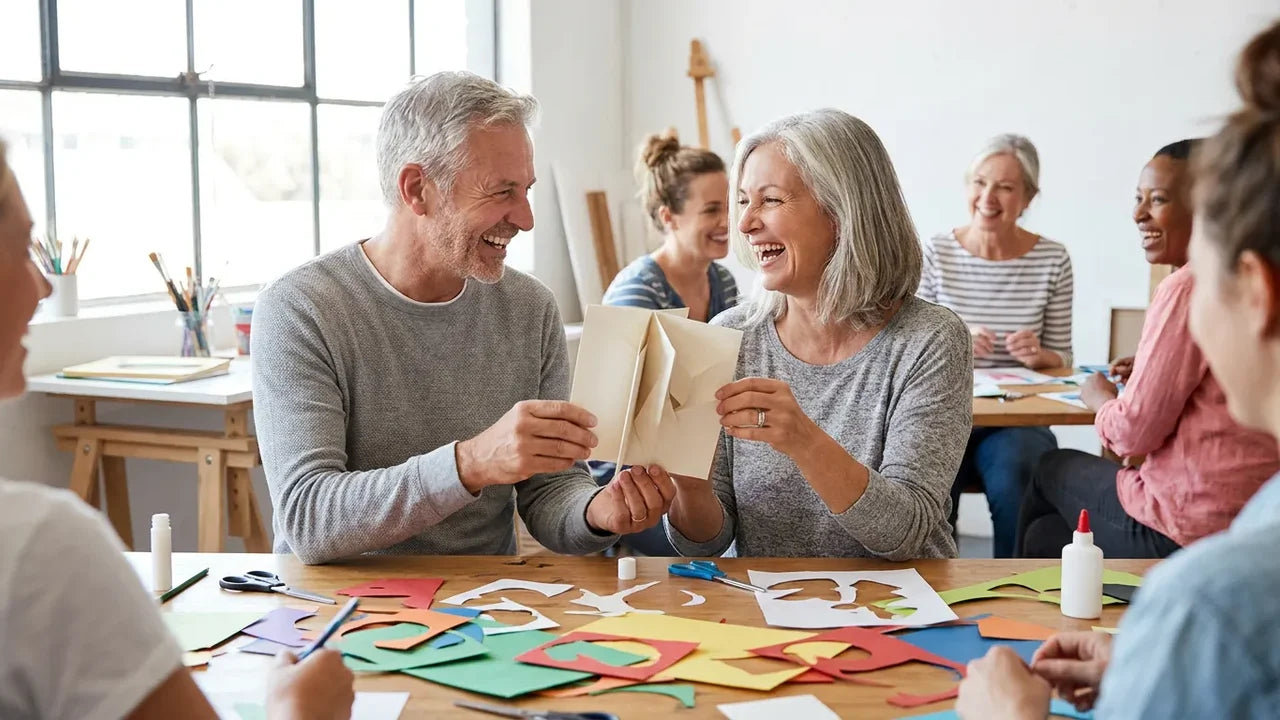 Atelier créatif en duo pour les noces de papier mâché, 37 ans de mariage