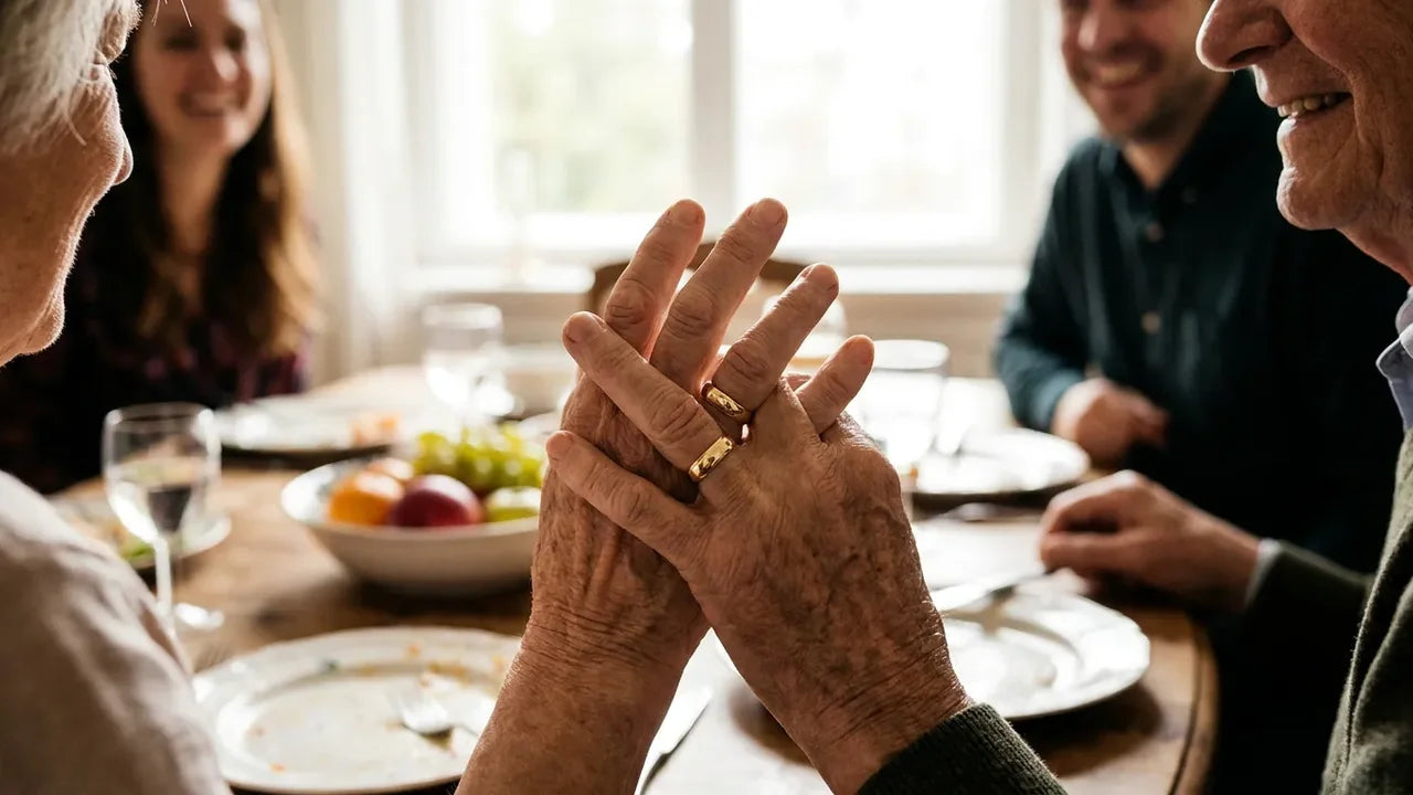 Alliances redorées pour les noces de vermeil, 45 ans de mariage