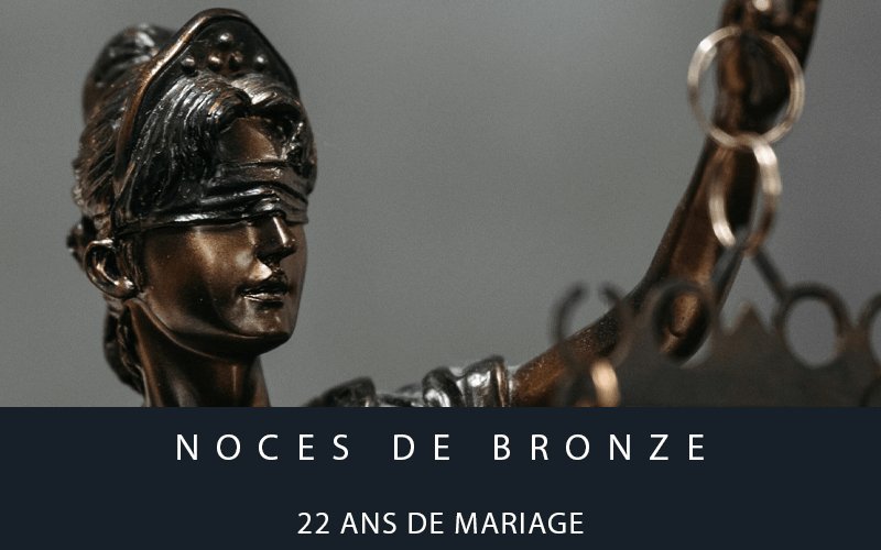 noces de bronze 22 ans mariage
