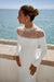 Robe de mariée sirène fluide, vue de dos, robe de mariée hiver sur mesure