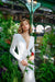 Robe de Mariée Manche Longue Satin, vue de dos, robe de mariée hiver sur mesure