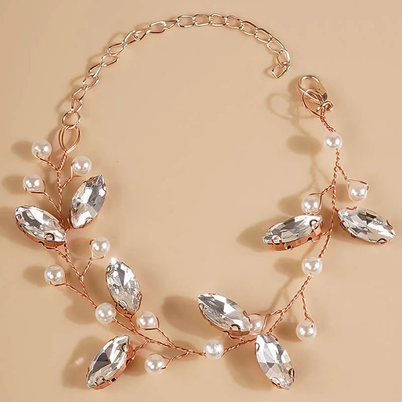 Bracelet mariée rose Marie