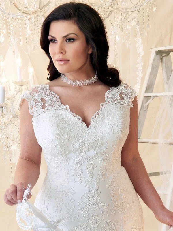 Femme Ronde Robe de Mariée