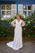 Robe de Mariée Satin Curvy, vue de dos, robe de mariée hiver sur mesure