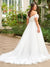 Modèle de Robe de Mariée pour Femme Forte, vue de profil, silhouette et tombé du tissu