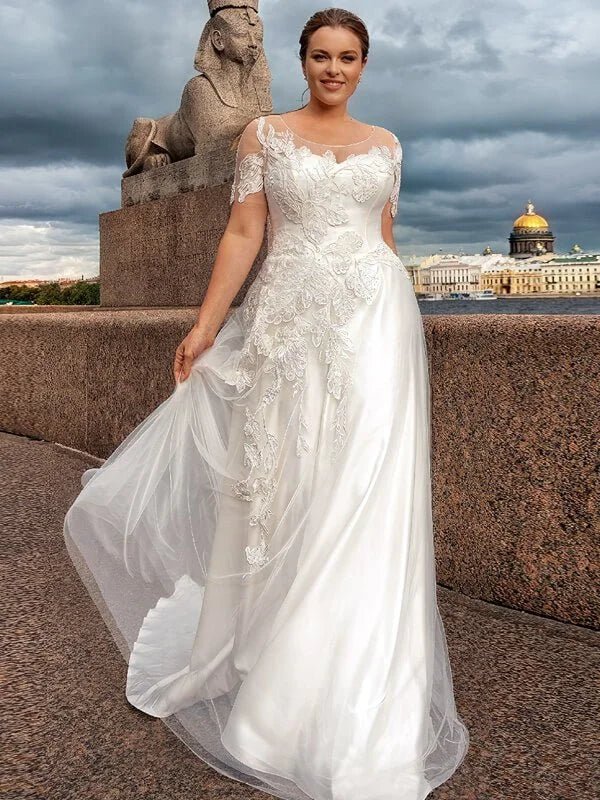 Robe de Mariage Femme Ronde - Photo 5
