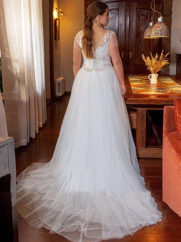 Robe de Mariage champetre Chic Grande Taille