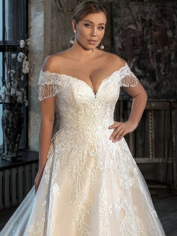 Robe Mariee Dentelle pour Grande Taille