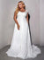 Robe de Mariée en Mousseline pour Femme Enceinte - Détail du tissu