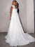 Robe de Mariée en Mousseline pour Femme Enceinte - Vue de côté