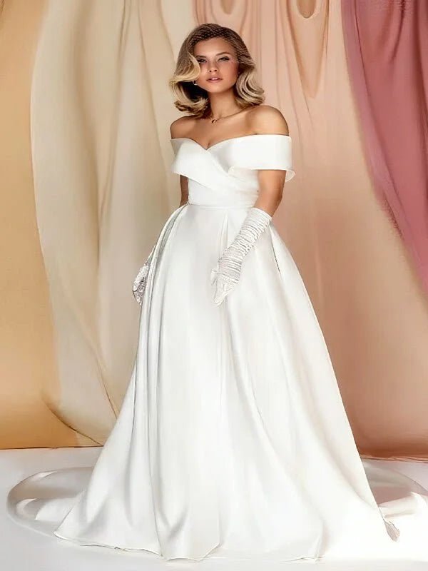 Robe de Mariée en Satin Duchesse