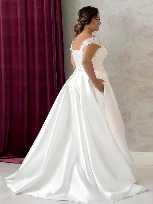 Robe de Mariée Femme Ronde 2018 - Détail du tissu
