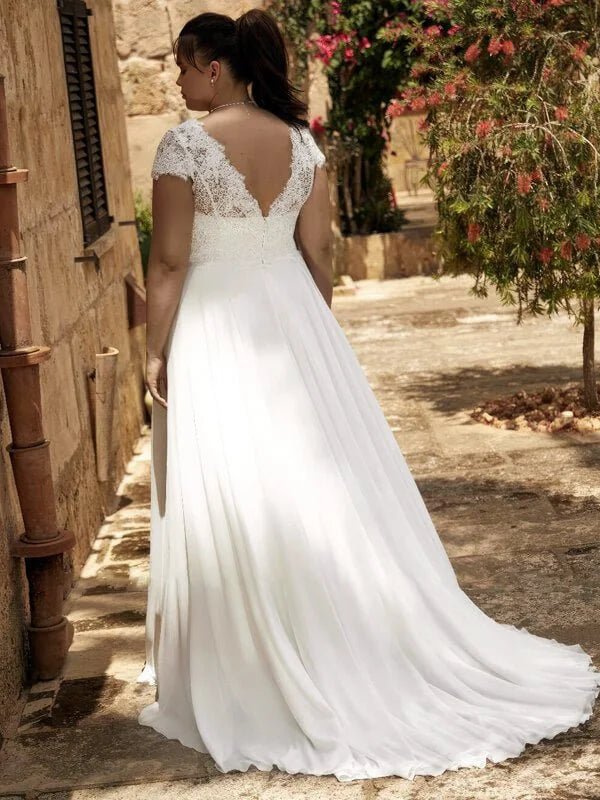 Robe de Mariée Grande Taille 2021 - Vue de côté