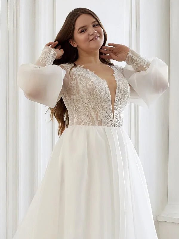 Robe de Mariée Organza Curvy