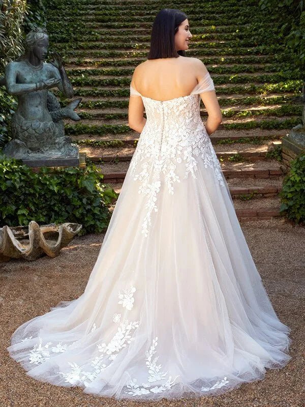 Robe de Mariée pour Femme Forte - Détail du tissu
