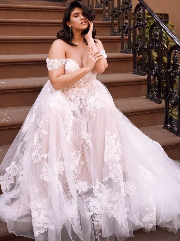 Robe de Mariée pour Femme Forte Poitrine - Détail du tissu