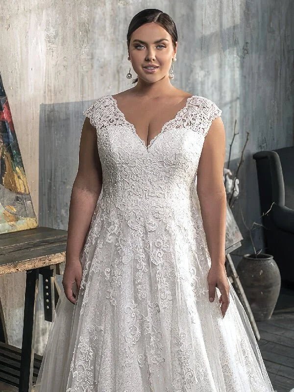 Robe de mariée ronde - Vue de dos