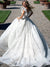 Robe de mariée trapèze dentelle, vue de côté, sur mesure du 32 au 42