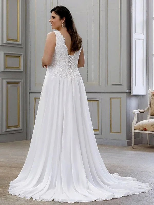 Robe de Mariée Très Grande Taille - Détail du tissu