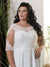 Robe Longue de Mariage pour Femme Ronde, vue de dos, sur mesure du 44 au