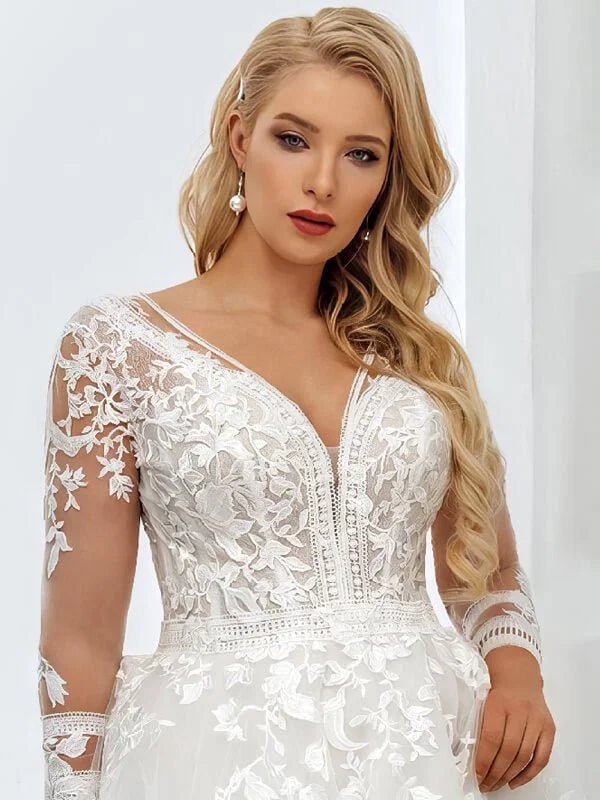 Robe Mariée Grande Taille Belgique - Vue de dos