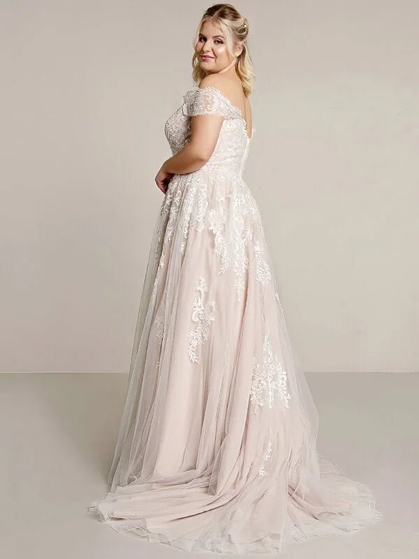 Robe pour Mariage Grande Taille - Vue de côté