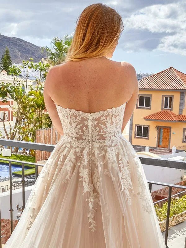 Robe Taille Plus pour Mariage - Détail du tissu