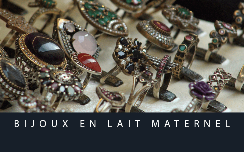 Bijoux en lait maternel
