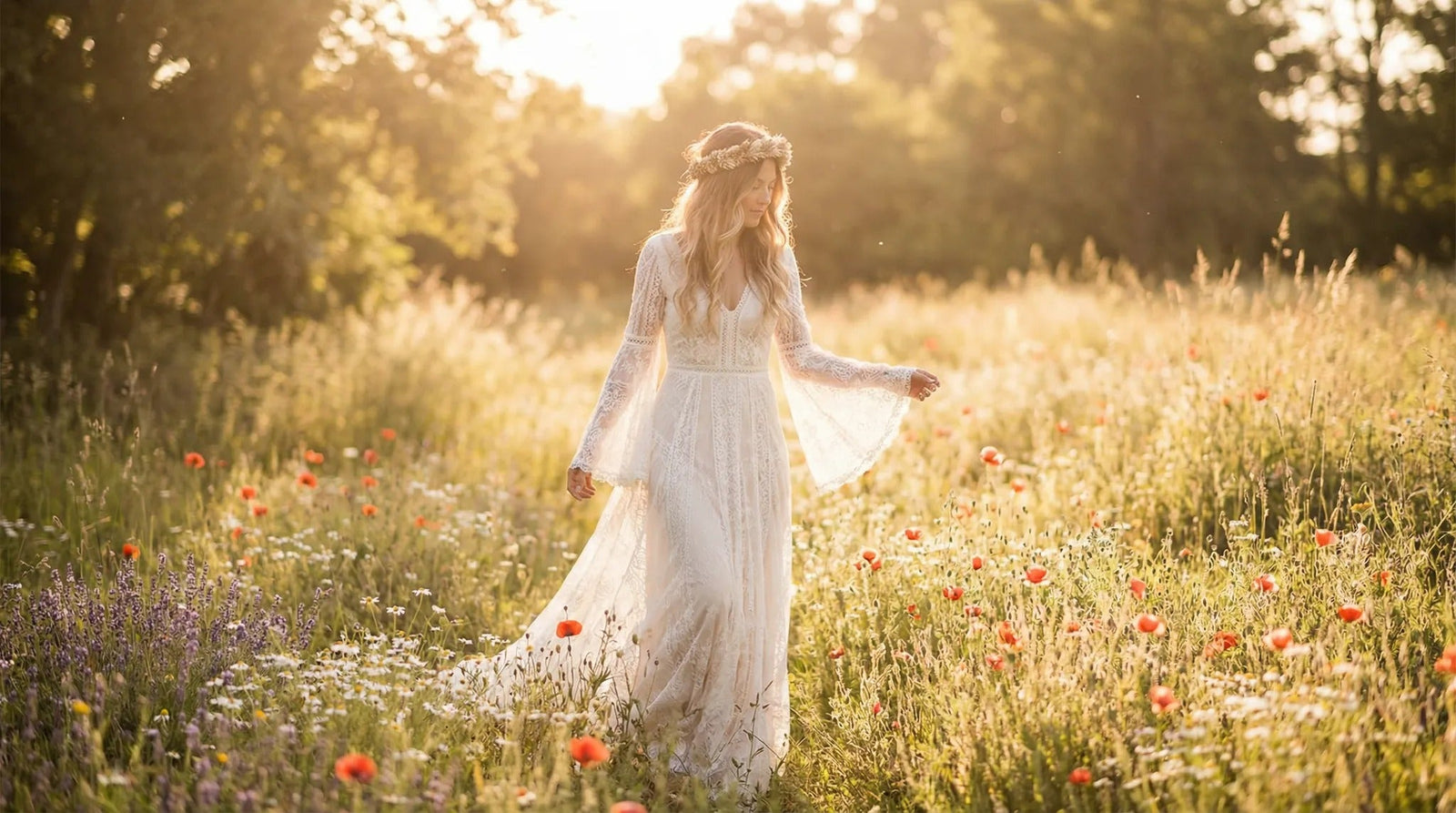 Robe de Mariée Bohème : Style Libre et Romantique