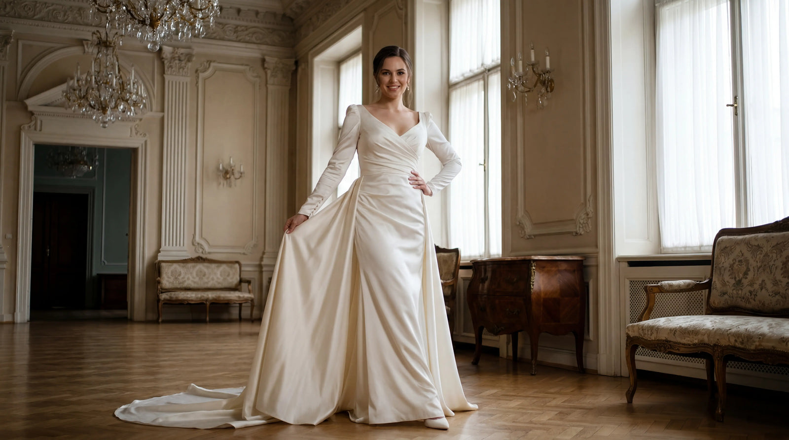 Robe de Mariée en Satin