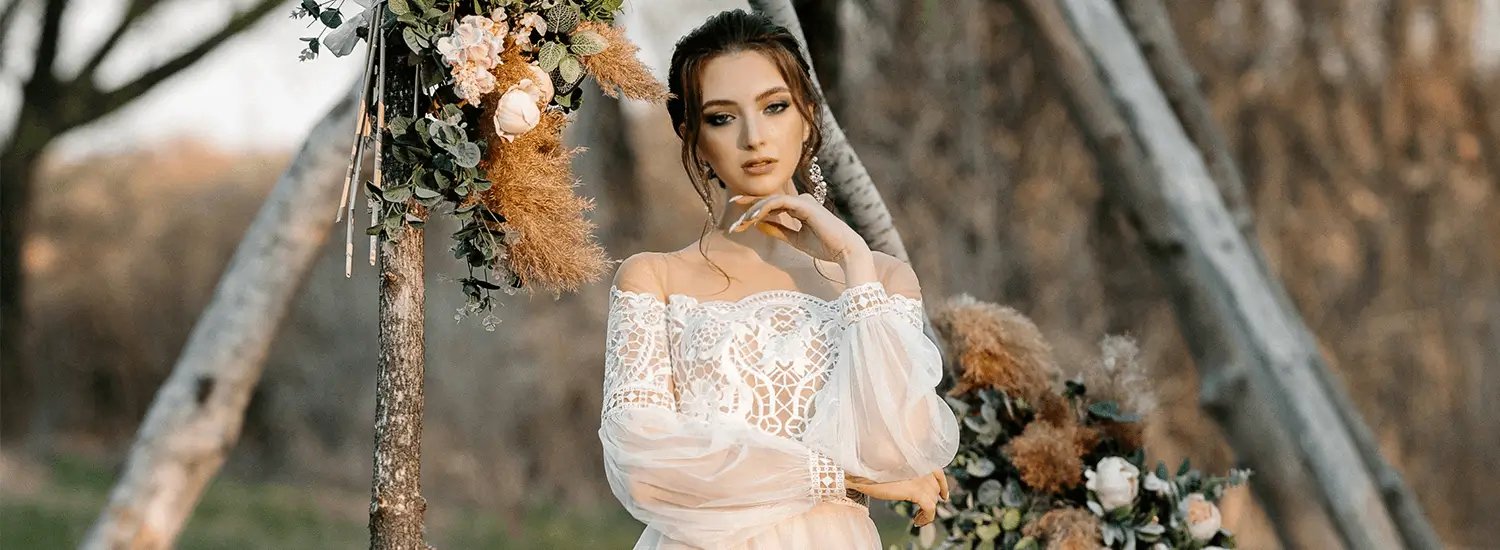 Robes de Mariée Bohème, Élégance Naturelle | MARIAGE ÉTERNEL