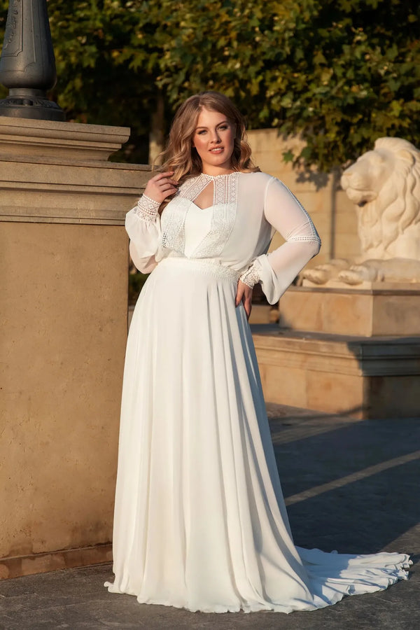 Robe de Mariée Originale pour Femme Ronde