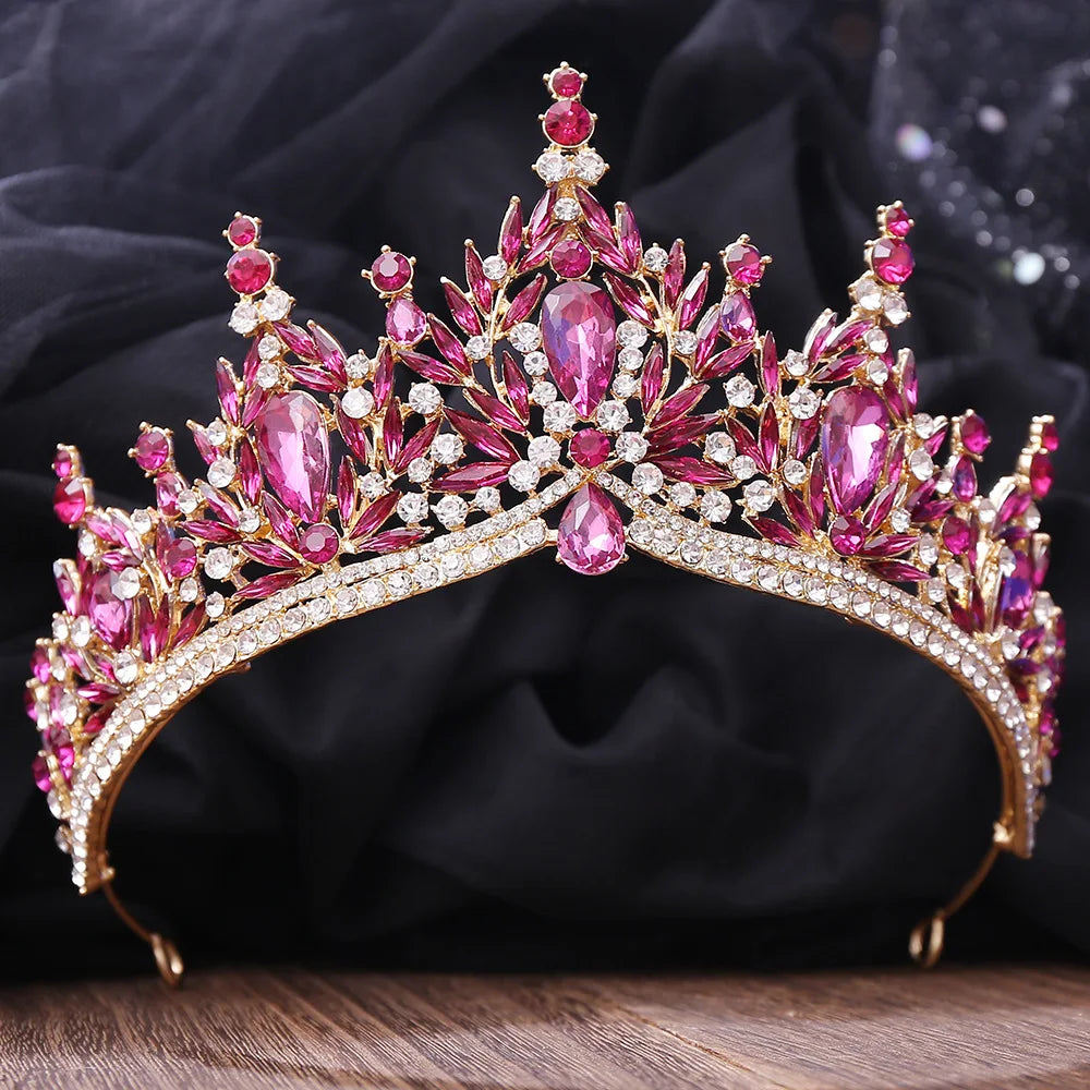 Couronne Mariage Baroque Léonore Rouge Rosé