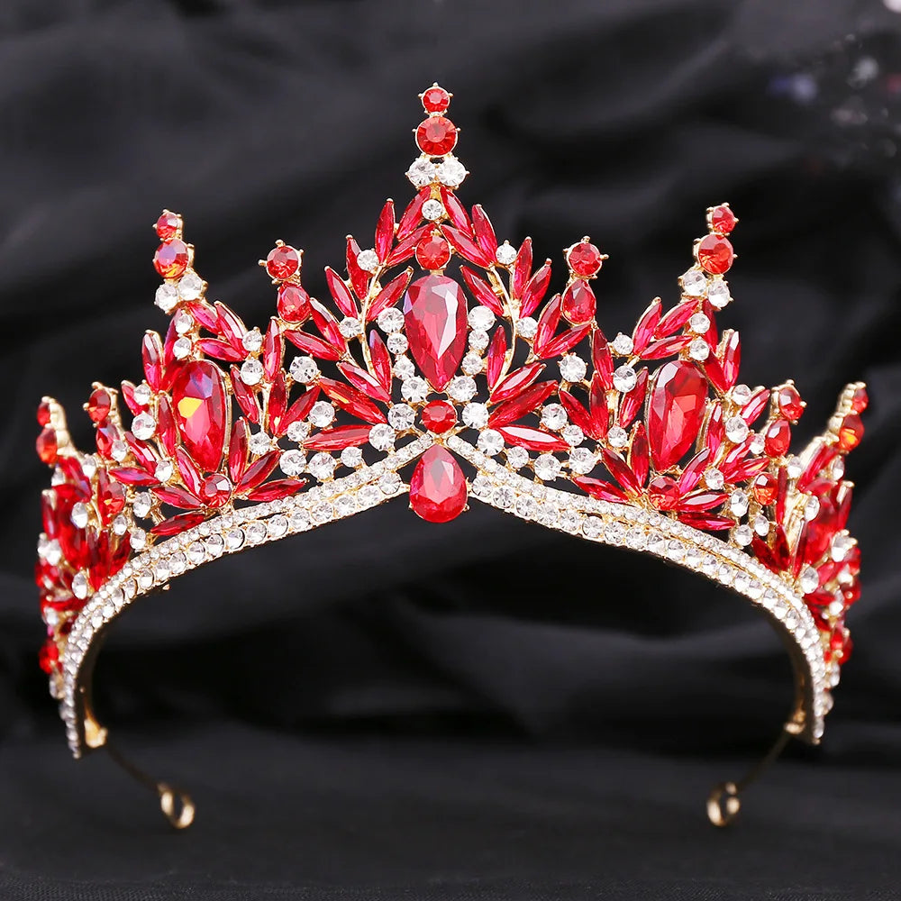 Couronne Mariage Baroque Léonore Rouge