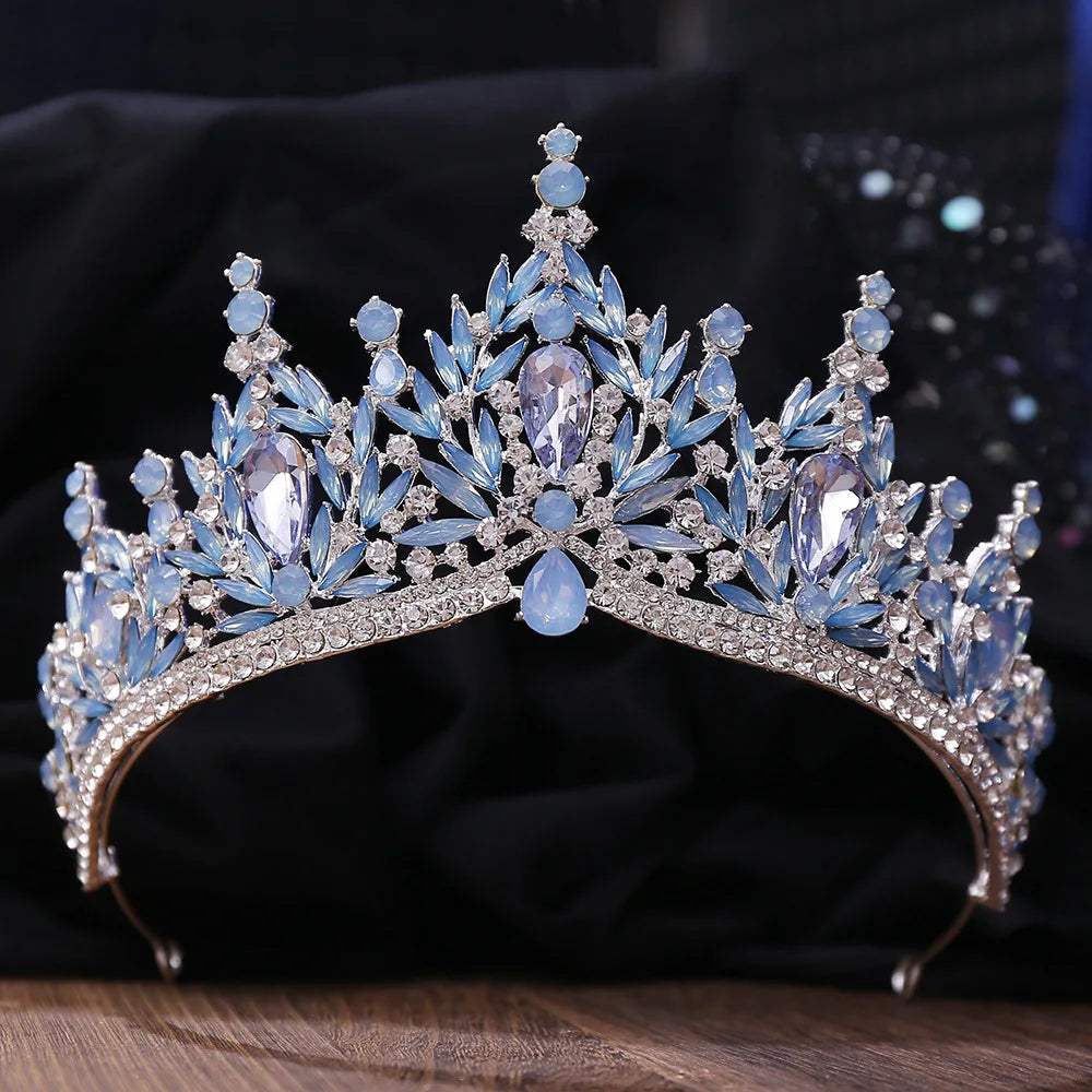 Couronne Mariage Baroque Léonore Bleu