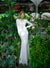 Robe de Mariée Manche Longue Satin, vue de face, robe de mariée hiver sur mesure