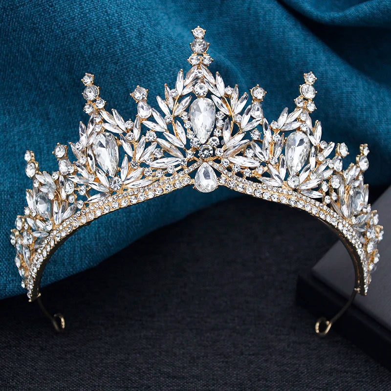 Couronne Mariage Baroque Isaure Doré Blanc