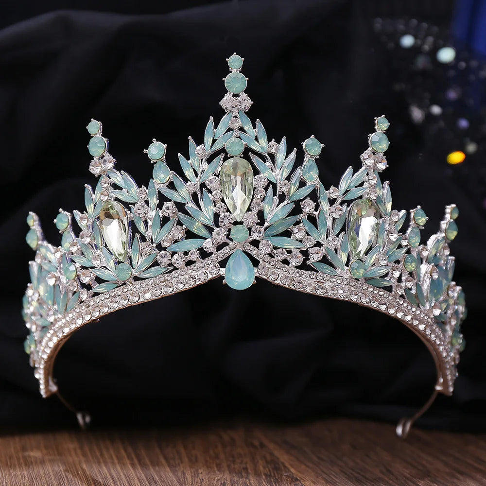 Couronne Mariage Baroque Léonore Vert