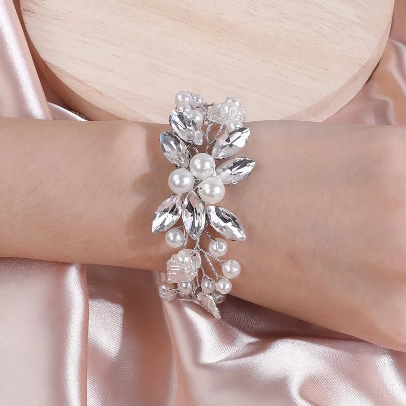 Bracelet de mariée argent Marine