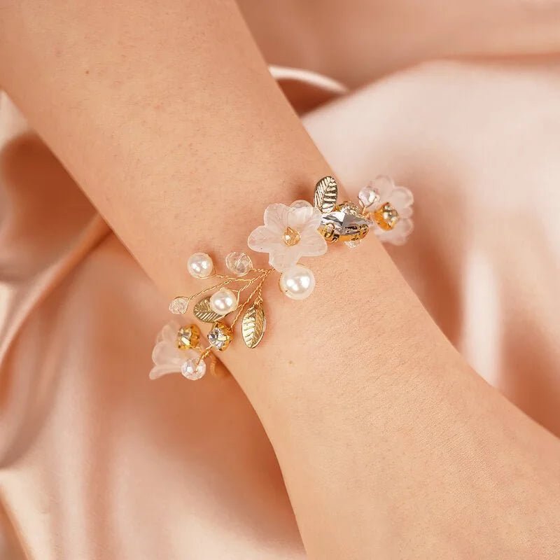 Bracelet de mariée dorée