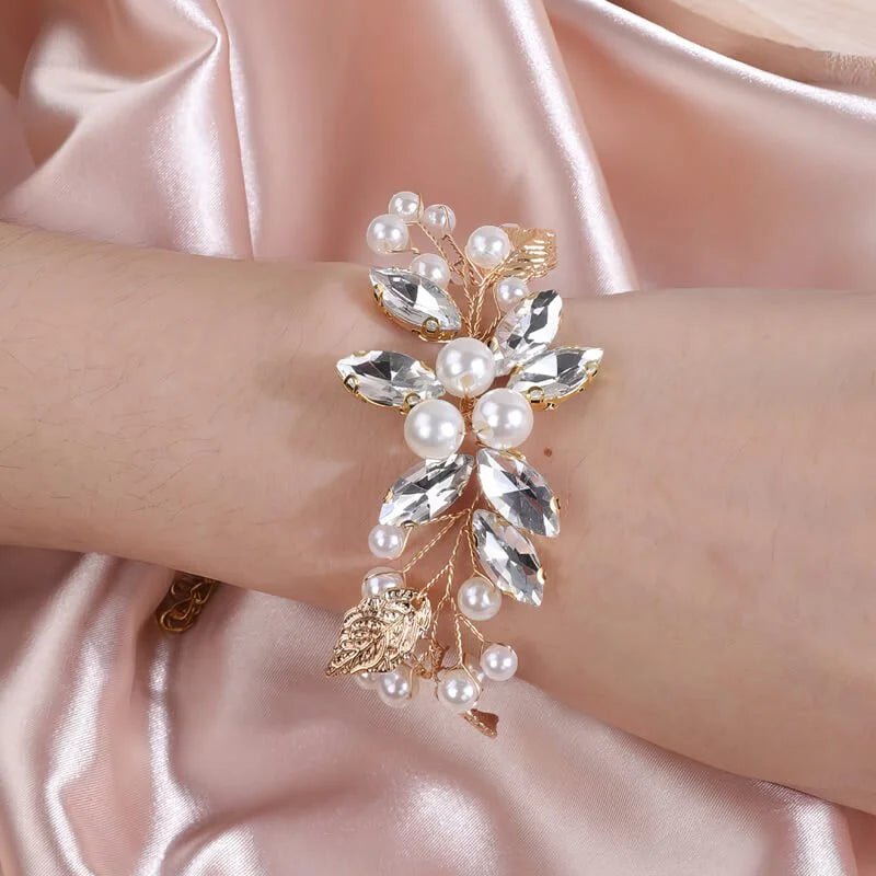 Bracelet de mariée or Marine