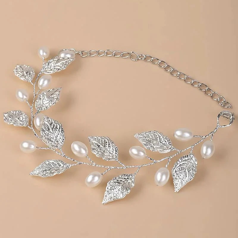 Bracelet mariage femme Argent, vue détaillée perles et finitions