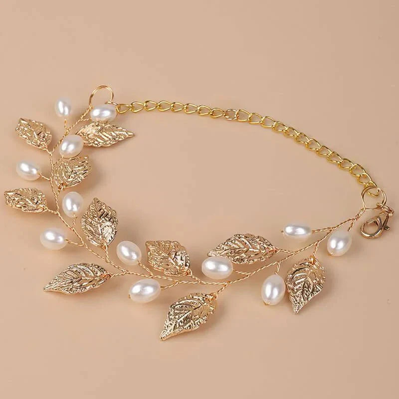 Bracelet mariage femme Or, vue détaillée perles et finitions