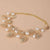 Bracelet mariage femme Or, vue détaillée perles et finitions