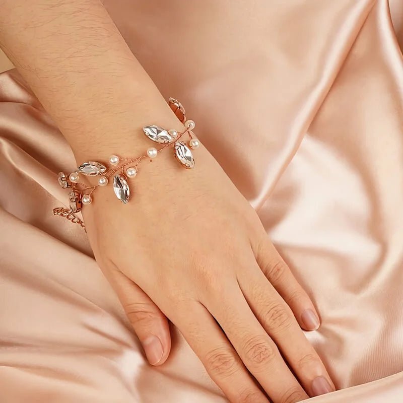 Bracelet mariage rose Marie