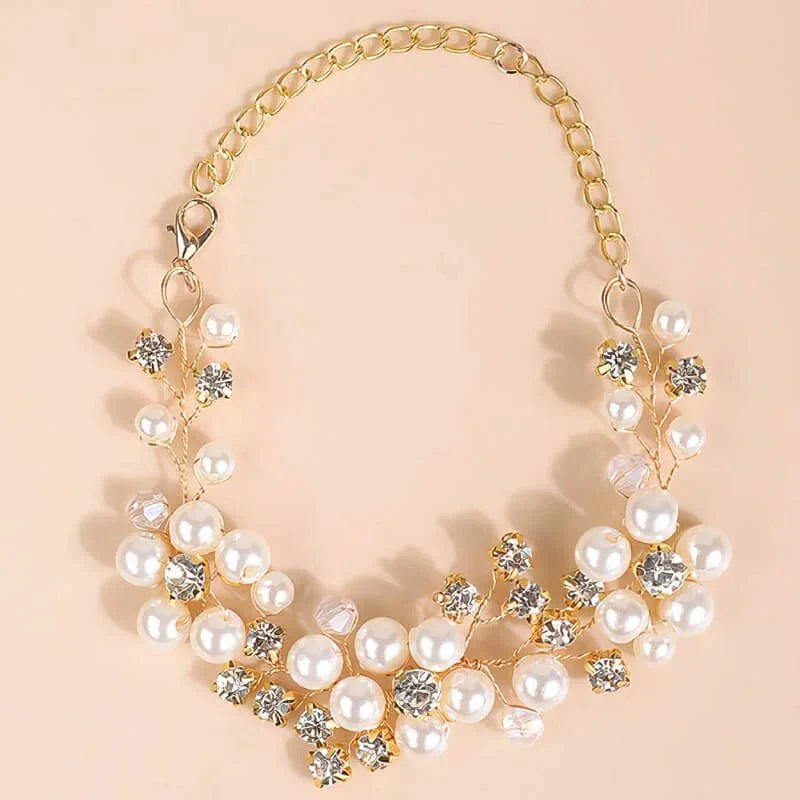 Bracelet mariée strass or Aurélie - Vue principale